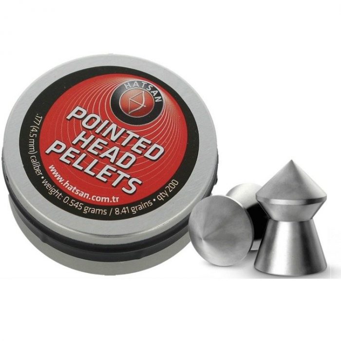HATSAN Pointed Head Pellets 4,5mm (200τμχ) ΚΑΤΑΔΡΟΜΕΑΣ CLUB