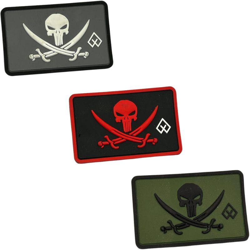 sima-pvc-3d-kaoutsouk-skull-with-blades-me-velcro-survivors